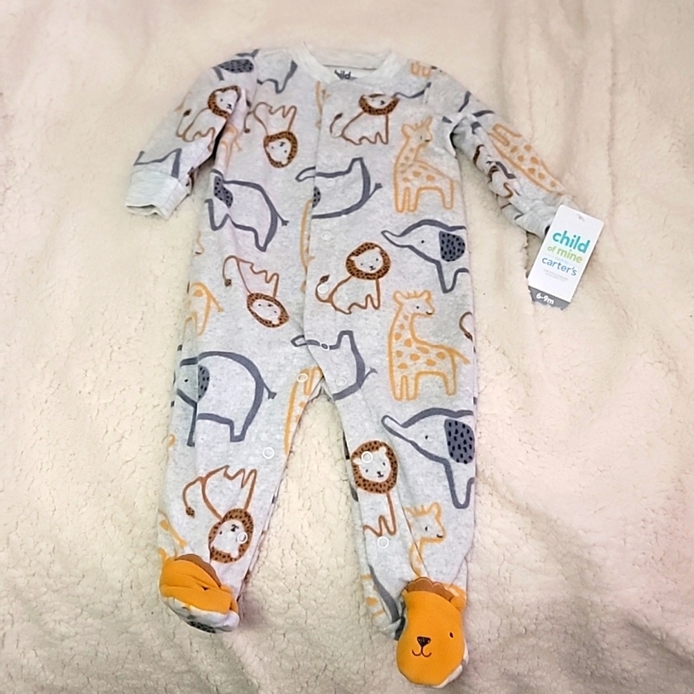 6-9 mo fleece footie